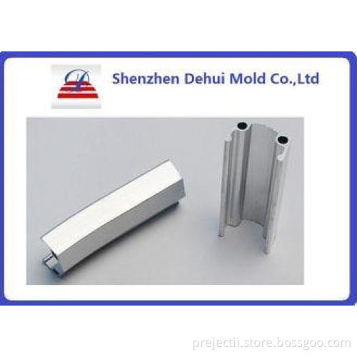 Silver Door Aluminum Extrusion Profiles , Aluminum Frame Ex